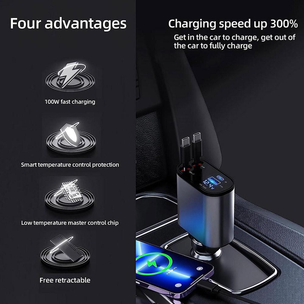 Retractable Car Fast Charger