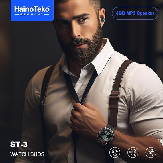 Haino Teko ST-3 Watch Buds – Smartwatch with Wireless Earbuds