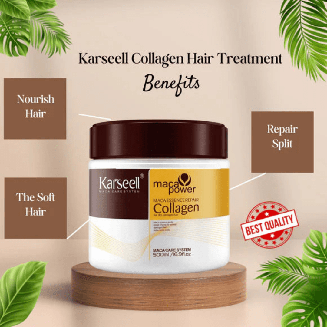 Karseell Maca Hair Repair Mask - 500ml, Ultimate Nourishment for All Hair Types ( Pack of 1)